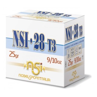 Cartuccia cal.28  NSI·28 T3 HP 25g Nobel Sport