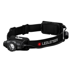 Lampada frontale Ledlenser H5R Core 500 Lumen, 200m, IP67, testa rotante e regolazione continua.