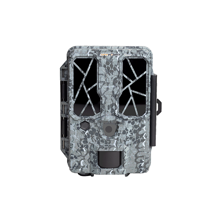 Fototrappola SpyPoint FORCE PRO 30MP, Video 4K, 0,2s, 54 LED invisibili, Range 34m.