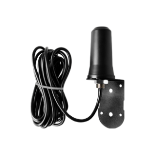 Antenna 4G/LTE SpyPoint per potenziamento segnale su fototrappole, cavo 4,5m e staffa metallica.