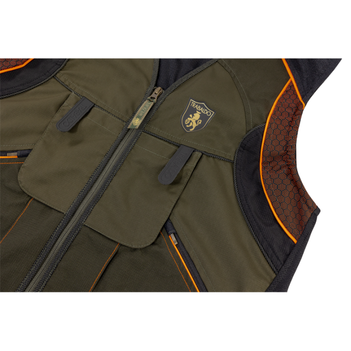 Gilet Sniper Trabaldo bordatura Arancio Flou