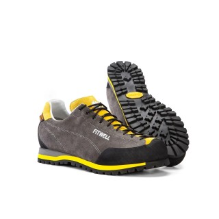 Scarpe da trekking e tempo libero Fitwell Funky Grey Yellow