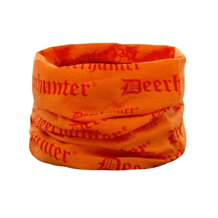 Paracollo tubolare Deerhunter Logo in microfibra stretch. Accessorio multifunzione, traspirante e termico.