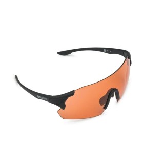 Occhiali da tiro Beretta Challenge EVO con nasello regolabile e lenti Viola/Orange.
