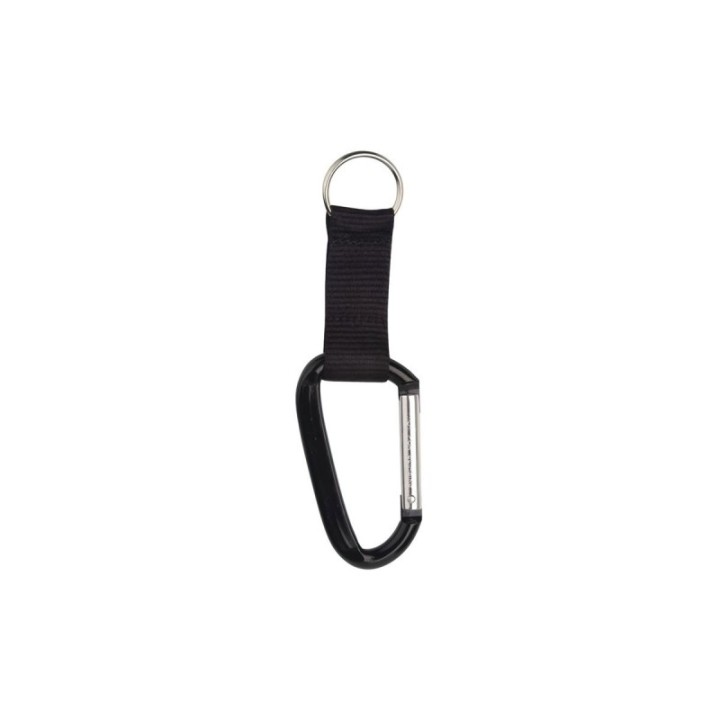 Moschettone Alluminio porta accessori nero