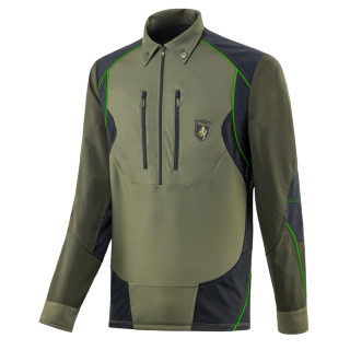 Camicia Trabaldo Endurance bordatura green flou