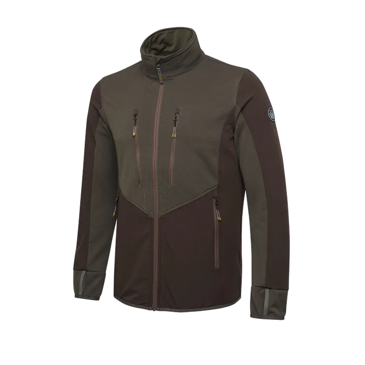 Pile Beretta RUPICAPRA: pile body mapping con stampa in ceramica, slim fit e foro per il pollice