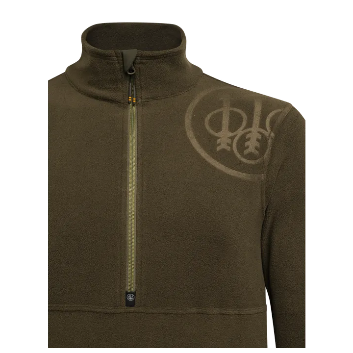 Felpa Beretta con mezza zip e logo HP