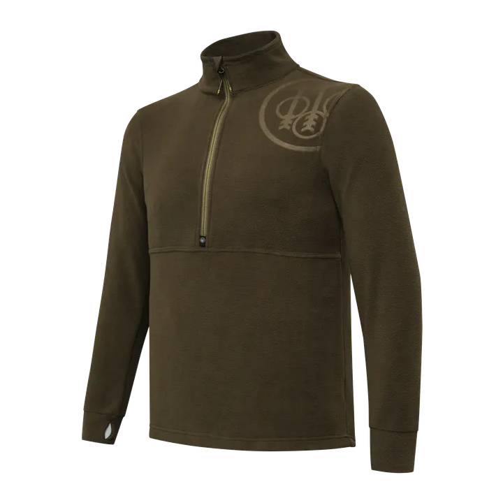 Felpa Beretta con mezza zip e logo HP
