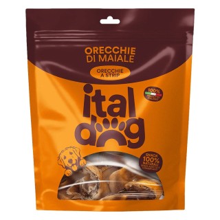 Italdog Orecchie di Maiale: lo snack naturale che unisce gusto e igiene dentale per il tuo cane.