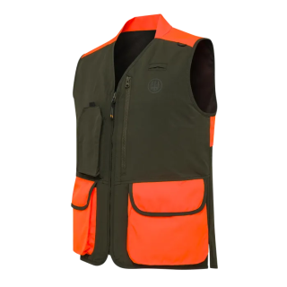 Gilet Beretta Thorn Resistant: resistente a rovi, con ampie tasche, carniere e in alta visibilità.
