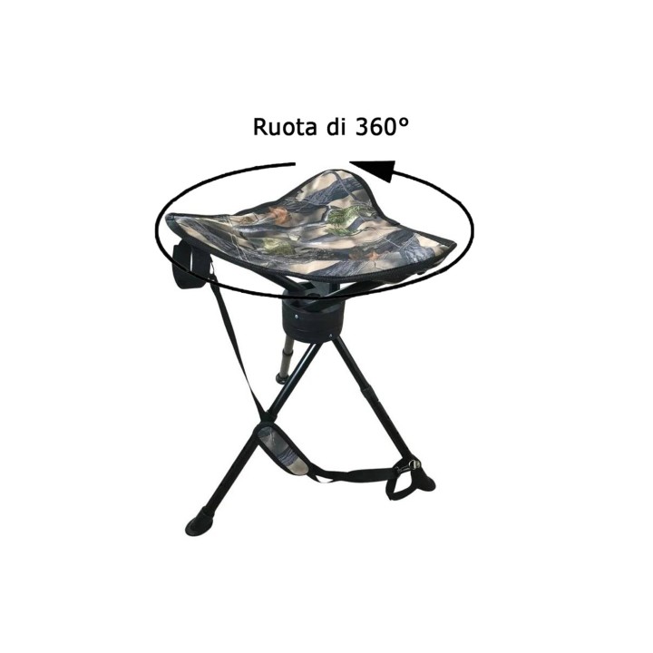 Sgabello girevole e ripiegabile Pianeta Colombaccio