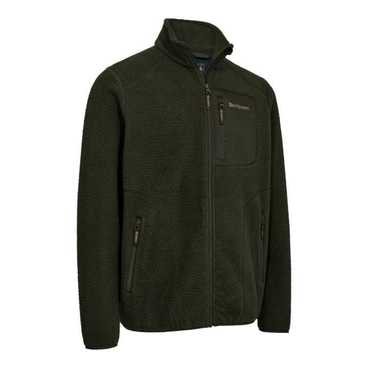 Giacca in pile morbido e silenzioso Deerhunter Atlas Fleece per caccia e outdoor