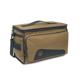 Borsa porta cartucce Beretta GameKeeper EVO 250 in poliestere marrone resistente all'acqua e ai graffi.