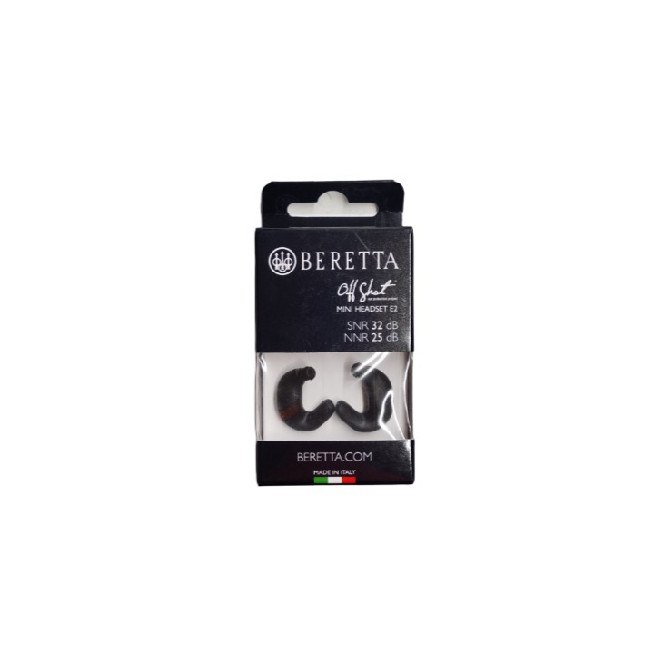 Beretta Auricolari Mini Headset E2 per la protezione acustica da caccia e tiro sportivo.