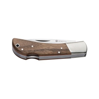 Coltello pieghevole Beretta Nyala con lama in acciaio 440C, gancetto per volatili e manico in noce e G10.