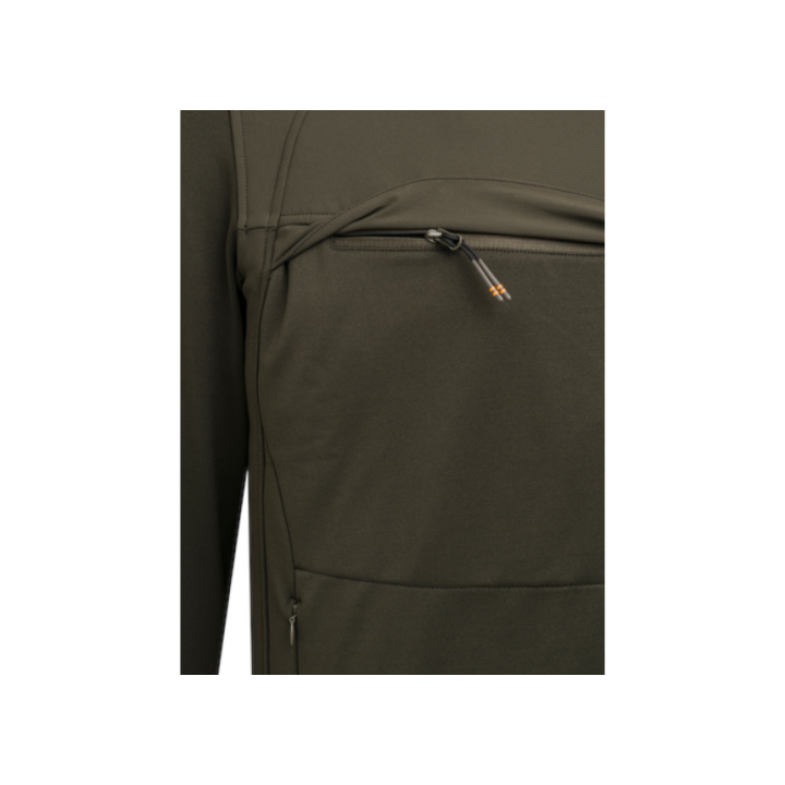 Beretta Anorak BinoStash Fleece con tasca porta binocolo e rinforzi sulle spalle.