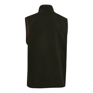 Gilet in pile da caccia Deerhunter Cumbria con finiture in camoscio