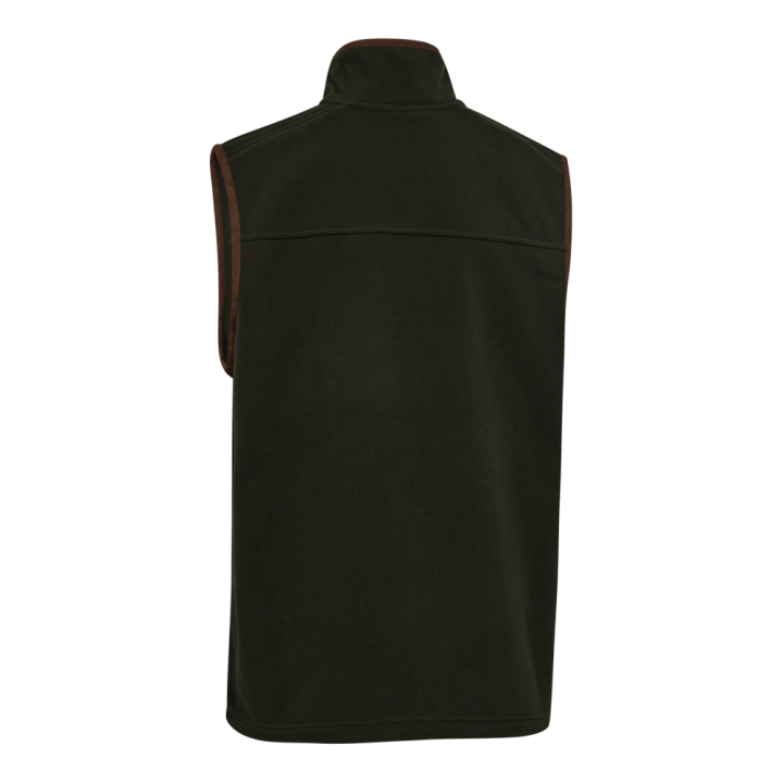 Gilet in pile da caccia Deerhunter Cumbria con finiture in camoscio