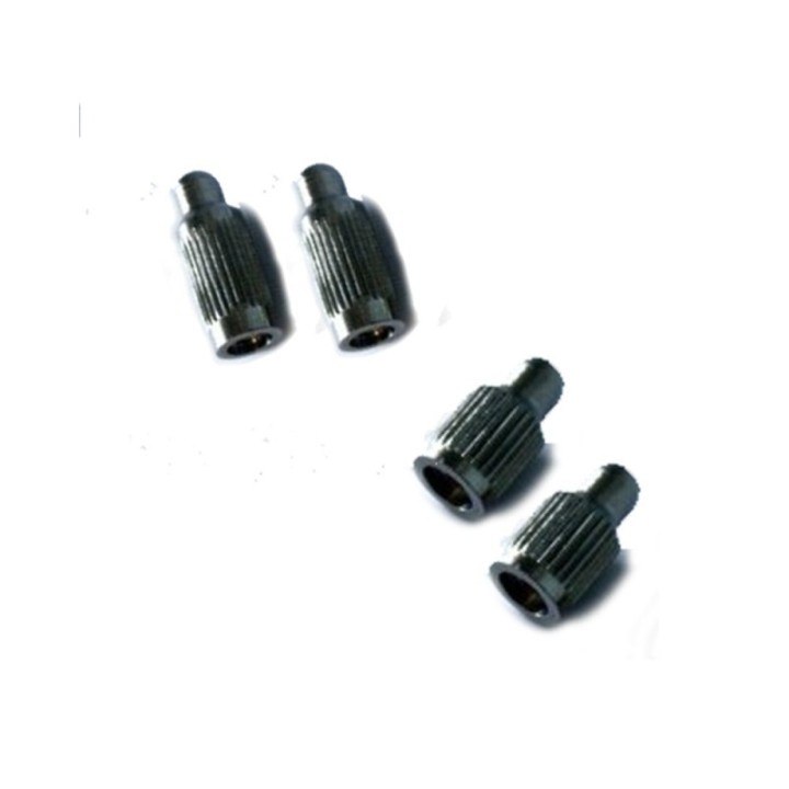 Coppia di elettrodi in metallo per collari Canicom. Disponibili in versione corta (10 mm) e lunga (15 mm)