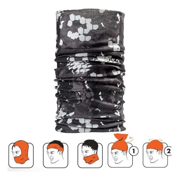 Paracollo Multiscarf Pixel Camo Grey