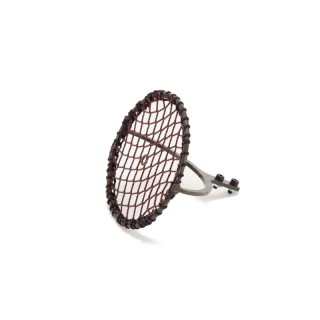 Piattino in Corda Art. 822 (D 11 cm) legato a mano, con viti per montaggio.