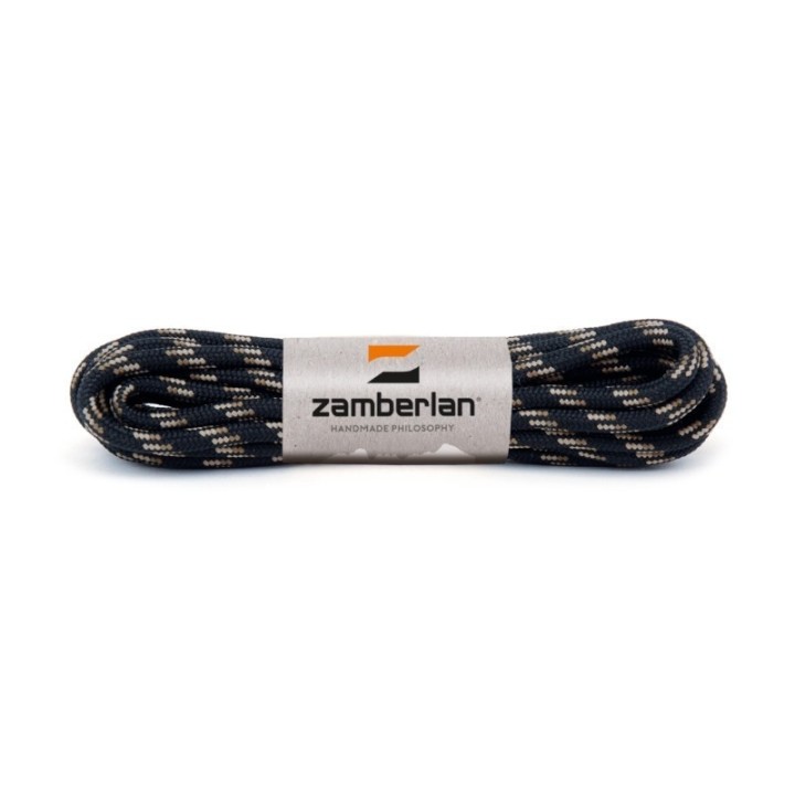 Stringhe rotonde Zamberlan nero-beige cm.175