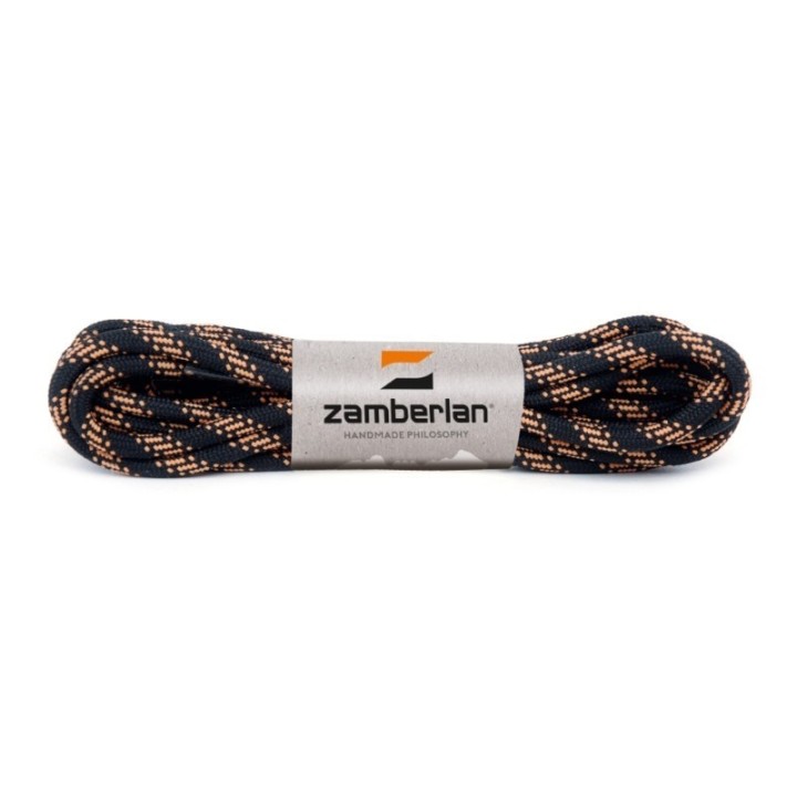 Stringhe Rotonde Zamberlan nero-arancio cm 190