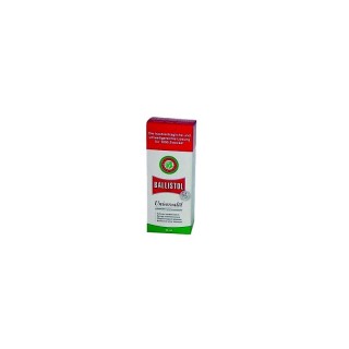 Olio universale Ballistol in flacone vetro 50ml, pulisce, lubrifica e protegge.
