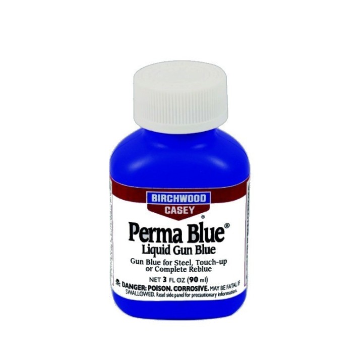 Brunitore liquido Birchwood Perma Blue 90ml, per brunitura a freddo di acciaio e carbonio
